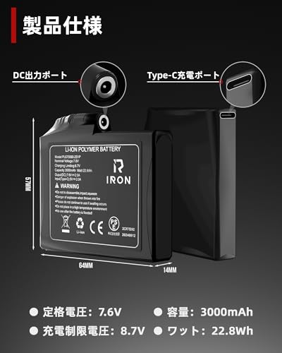 RIDEIRON 電熱グローブ バイク グローブ 冬 3000mAh 車載USB給電 電熱手袋 Type-C充電対応バッテリー 防寒防風防水 3秒速暖 スマート温度制御 スマホ対応 ヒーター手袋 4段階温度調節 通勤通学 バイク 釣り 滑り止め メンズ レディース ブラック の商品画像 5