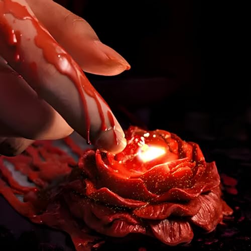 Darryy Bougie Basse Température, Bougie Parfumées 80 g, Bougie de Massage, Bougies Romantiques, Bougies Parfumées à la Rose, Idéales pour les Rencontres en Couple et la Décoration Intérieure (Rouge)