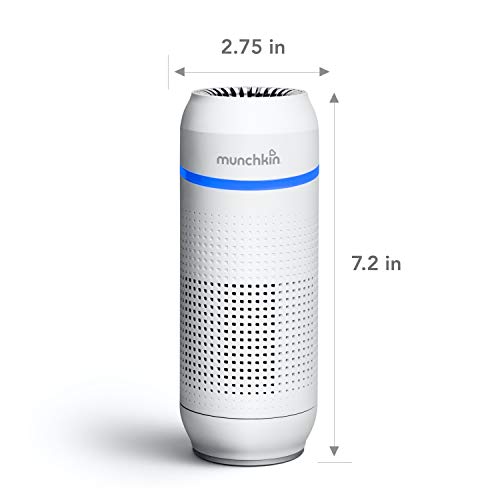 Munchkin® Portable Air Purifier, 4-Stage True Hepa Filtration System Eliminates 99.7% Of Micro-Pollutants #TOP1