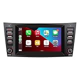 MAVYULQEF Linux Autoradio kompatibel mit Mercedes Benz E Class W211 CLS Class W219 Blitzstart/Bluetooth/Wireless CarPlay/Android Auto/FM/AM/RDS/USB