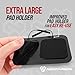 Reusable Electrode Pads for TENS Pro EMS Unit, Premium Replacement Square Pads with Plastic Holder, Set of 10 Pairs, Black