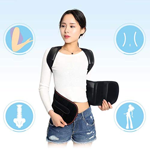 Correcteur de posture dos lavable avec double ajustement de traction