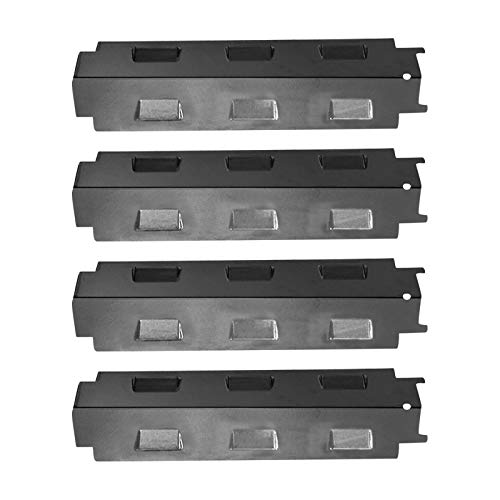 98531(4-pack) Porcelain Steel Heat Plate Replacement for Select Gas Grill Models by Charbroil, Kenmore, Grill King and Others