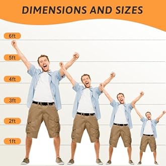 EnjoyView Custom Life Size Cardboard Cutout, Personalized Ultra Clear Stand Up,1-6ft Multiple Sizes to Choose, Perfect for Weddings, Birthdays, Graduations, Parties