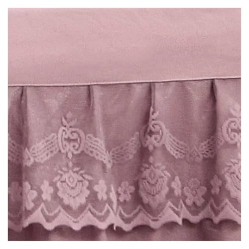 Falda de cama de encaje que cubre el canapé con suavidad y elegancia 4