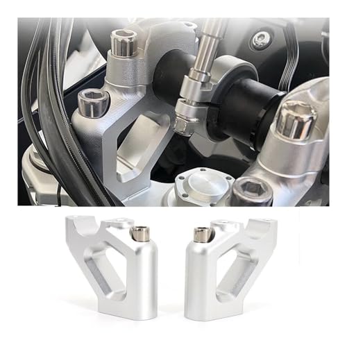 Adaptador de abrazadera elevador manillar motocicleta con alzas CNC 2