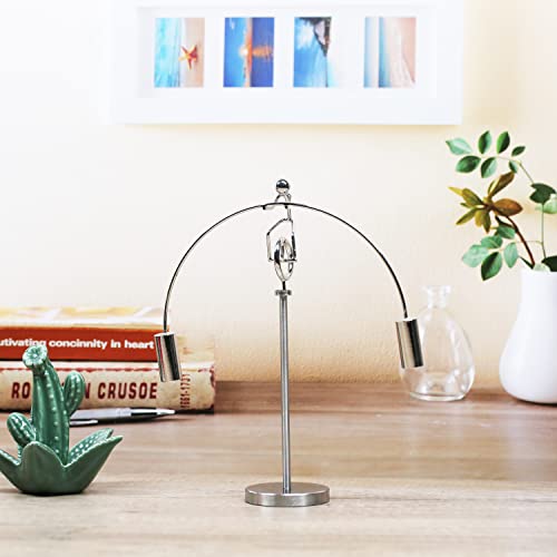 Sunnytech Unicycle Weightlifter Stainless Steel Physics Balancing Tumbler Toy Kinetic Art Balance Toy Decompressive Science Psychology Home Offic Decor Desk Toy Wj143 #TOP1