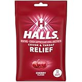 HALLS Cough Drops, Cherry, 30 Count