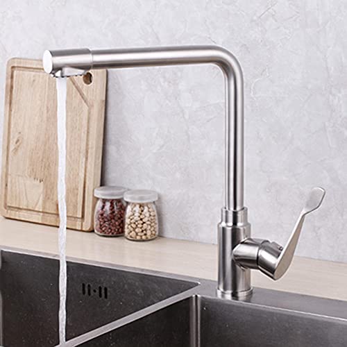 Robinet de cuisine 3 voies inox 304 brossé avec jet eau potable - 4