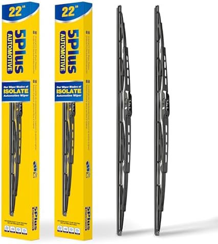 5 PLUS 22"+22" Conventional Windshield Wiper Blades Compatible wi...