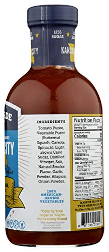 True Made Foods Vegetable Bbq Sauce, Low Sugar, 18 Oz #TOP4