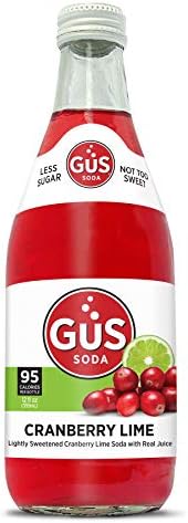 GuS Soda - Cranberry Lime - 12 oz (12 Glass Bottles)