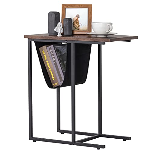 Tektalk Mesa auxiliar Mesa de centro Sofá Mesa auxiliar Mesita de noche Estilo industrial Fácil montaje Cover