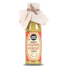 Urban Platter Bengal Mustard Kasundi Sauce | 7.05 Oz 200g | Authentic Bengali Spicy Mustard Relish | Tangy Indian Condiment & Dip | Ideal for Sandwiches, Dressings, Marinades & Dips