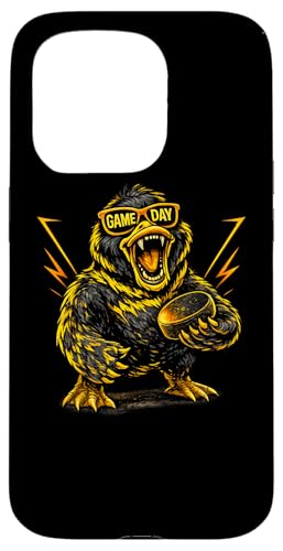 Funny Hockey Duck Game Day Vintage Shirt Fans �X�}�z�P�[�X iPhone 15 Pro �p