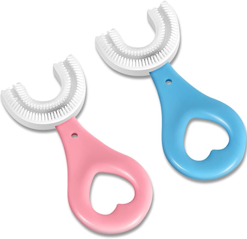 FEWORLD U-Shaped With Finger Manual Toothbrush For Kids,Hand Powered 2-6 Years Kids Baby Infant Toothbrush, Food Grade Ultra Soft Silicone Brush Head, Whole Mouth Cleaning Tool (B0CH39BX7J) Amazon Price History, Amazon Price Tracker