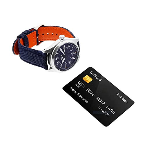 Seiko Leather New 5 Sports Analog Blue Dial Men Watch-Srph31K1, Bandcolor-Blue - Image 5