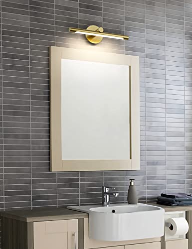 Jusheng Led Picture Lights For Wall 16.54'' Inch, Gold Picture Frame Light Hardwired Led Gallery Lights Art Display Light For Paintings Artwork Sconces Lamps 9W 3000K Warm White 110V Ac #TOP7