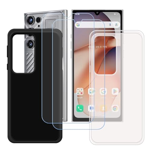 BMPNLSZ �K�p Oukitel C61 GT�p+[2�_�Z�b�g]HD�����K���X�V���J�Q���V�F��TPU�ی�o�b�N�V�F���ėp�u���b�N+�������V�F��-Oukitel C61 GT�p�X�N���C�u�h�~�ی�J�o�[(6,88")