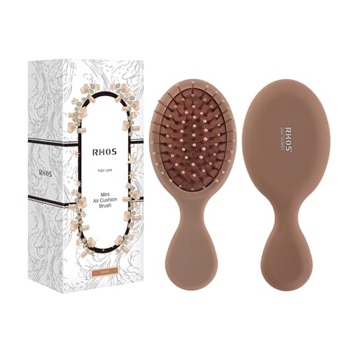 RHOS Mini Hair Brush for Women,Men and Kids-Travel Size Hair Brus...