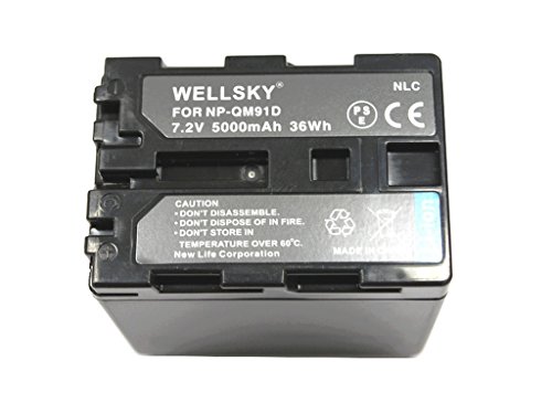 Amazon | WELLSKY NP-QM91D NP-FM90 互換バッテリー [ 純正充電