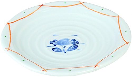 RAO3Z Ranchant Multi Dish, Multi, Φ5.1 x 0.6 inches (13 x 1.5 cm), Dyed Nishikusa Flowers, Arita Ware