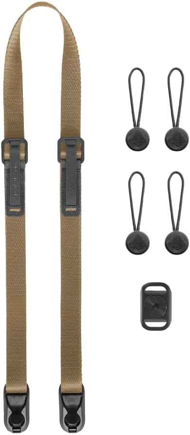 Peak Design Leash Camera Strap - Configurable as a Sling, Neck, Shoulder Strap or Safety Tether, Adjustable, Compact