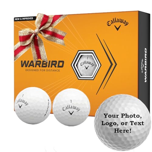 Personalized Warbird Golf Balls by GBM Golf Plus 20 Wooden Golf Tees - for Callaway Golfers!
