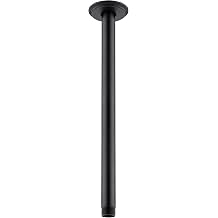 12 Inch Matte Black Ceiling Mounted Shower Arm for Rain Shower Head
