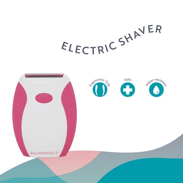 Electric Shaver, Female Electric Shavers, Battery Operated, Color and Pattern May Vary, Water-Resistant, Soft Rubber Grip