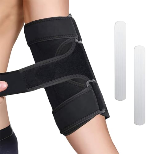 flintronic Férula para Codo Ajustable, Férula Nervio Cubital, Soporte Inmovilizador de Codo, Mujeres & Hombres, para Ulnar Nerve, Fractures, Tendonitis, Tennis Elbow, Noche Durmiendo -New Negro B