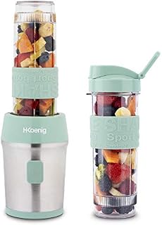 H.Koenig Blender do Smoothie, Pastelowy Zielony, 570 ml