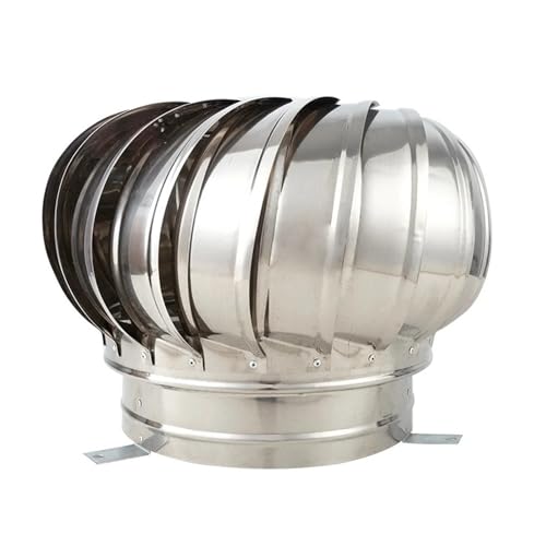 Ventilador de acero inoxidable 304, 110/150/200 mm, tubo para viento Attic y Shed, ventilador de energía cero (200)