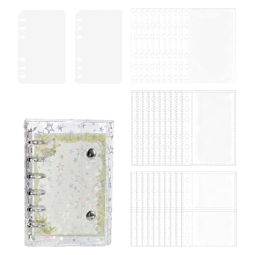 Álbum de pegatinas portátil para organizar tarjetas hechas a mano en viajes y el colegio