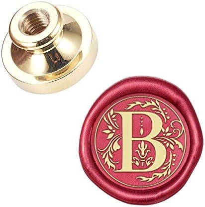 CRASPIRE Wax Seal Stamp Head Letter B Removable Sealing Brass Stamp Head for Creative Gift Envelopes Invitations Cards Decoration