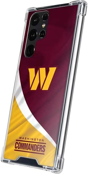 Skinit Clear Phone Case Compatible with Galaxy S24 Ultra - Officially Licensed NFL Washington Commanders Flag Design