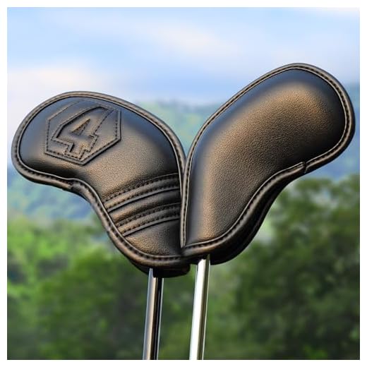 Classic Black Magnetic Golf Iron Covers