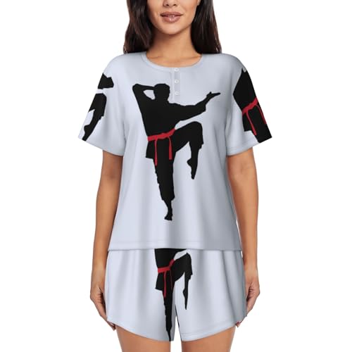 Pyjama homme 2 pièces ensemble à manches courtes et col rond pour toutes saisons