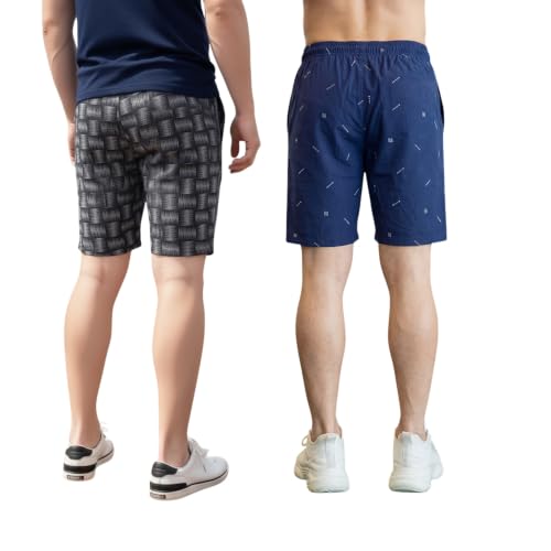 Image of FEEL TRACK Men Cotton Regular Fit Shorts