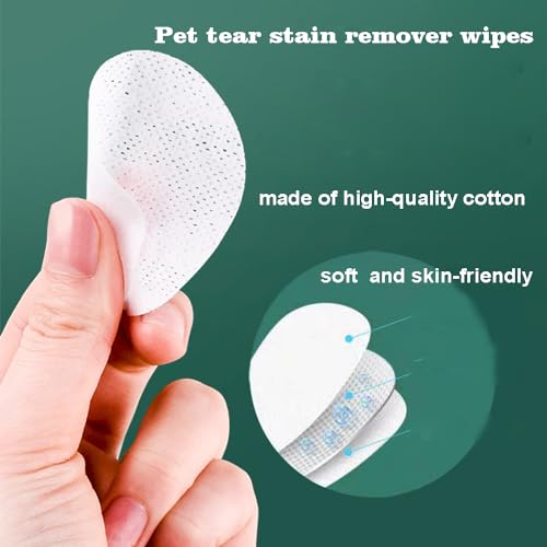 petjanicahome Ohren und Augen Reinigungspads für Hunde & Katzen,Zahnpflege Finger-Pads, Zahnreinigungstücher 130 Stück