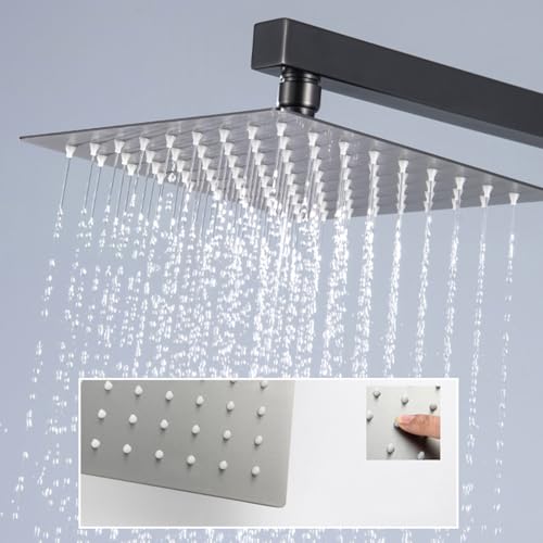 Douche cachée grise pour optimiser l'espace et éliminer le calcaire LWX