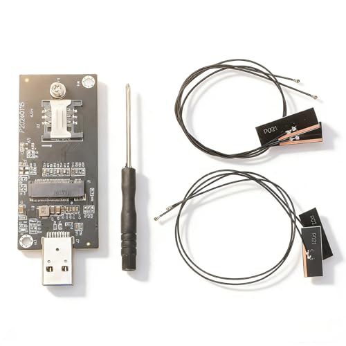 Adaptateur M.2 Key B USB 3.0 carte réseau 4G 5G WWAN fente SIM 4 antennes routeur Linux OS X
