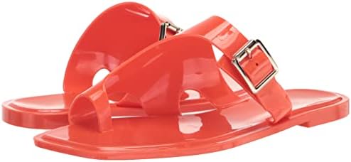 Vince Camuto Women's Jicarlie Buckle Jelly Slide Sandal, Sunset Orange, 10 | Image 6