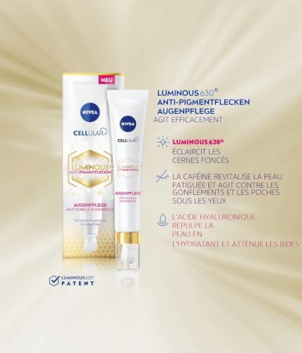 NIVEA Luminous crème yeux anti cernes 15 ml - vue 8