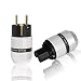 Produktbild HiFi Highend Aluminium Netz Schuko Stecker+KaltgerÄte IEC-Socket Power Plug Vergoldet