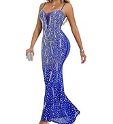 rhinestone glitter dress fishtail hem homecoming dresses sequin dress party dress sweep train 
