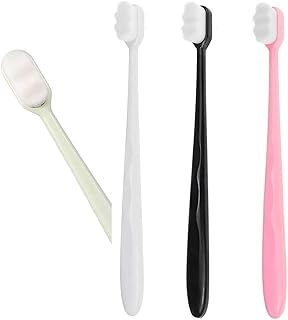4 Kinds of Super Soft Wave Toothbrushes for Deep Cleaning of Sensitive Gums-Nano Toothbrushes with Tens of Thousands of Bristles- Suitable for Fragile Gums of Adults and Children-Excellent Cleaning Effect (4)