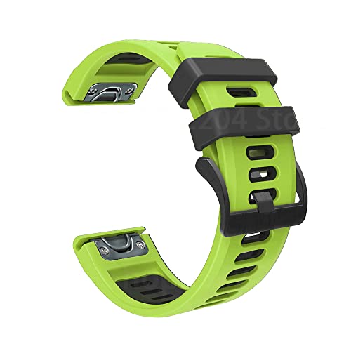 Correa de silicona de liberación rápida para Garmin Fenix 6 y 5X anti sudores 6
