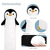 YUNCOL Penguin Plush,19.6 Inch Penguin Stuffed Animal, Long Penguin Plushies Body Pillow, Kawaii Penguin Plush Toy Gift for Girls Boys #4