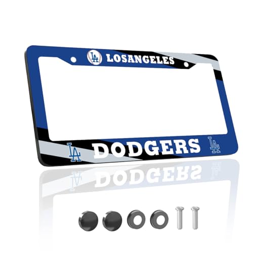 1PCS for Dodgers High-End Sports Team Fans License Plate Frames